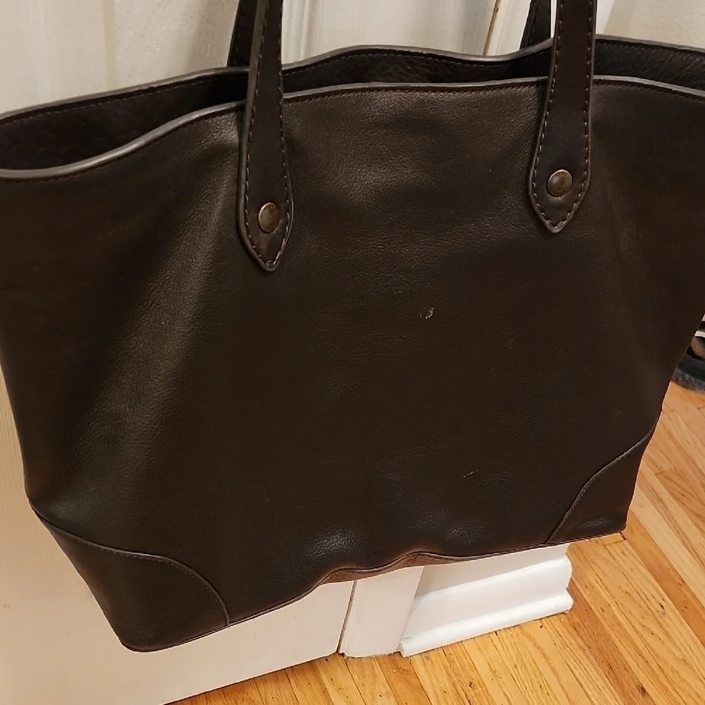 Frye Brown Studded Tote